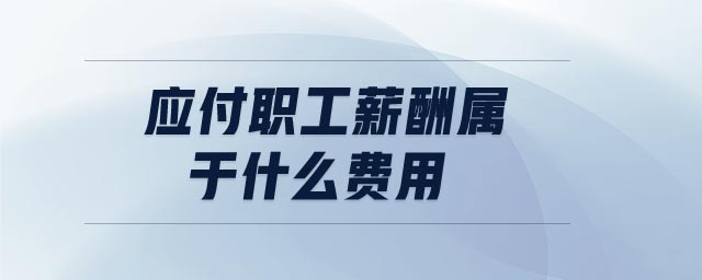 應(yīng)付職工薪酬屬于什么費(fèi)用