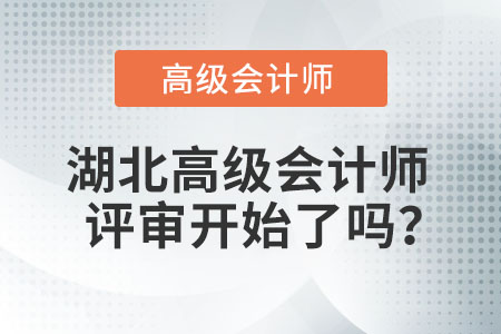 湖北高級會計師評審開始了嗎？