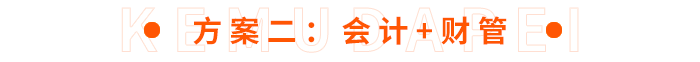 方案二：會計(jì)+財(cái)管