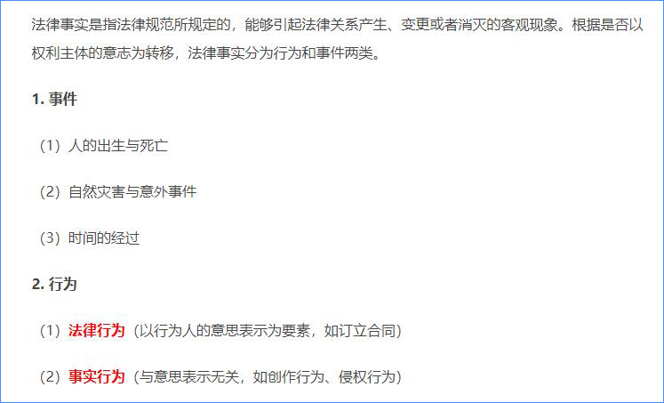 法律事實(shí)