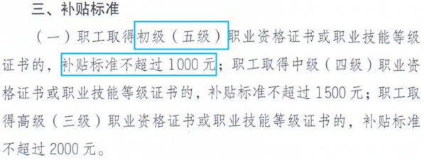 云南技能提升補(bǔ)貼標(biāo)準(zhǔn)