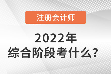 湖北省潛江市cpa綜合階段考什么內(nèi)容？