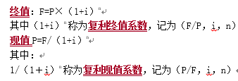 復(fù)利終值和現(xiàn)值計算