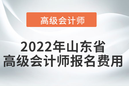 2022年山東省高級(jí)會(huì)計(jì)師報(bào)名費(fèi)用高不高？