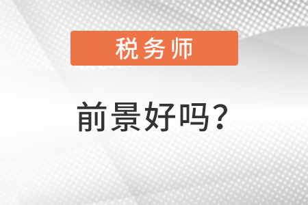 稅務(wù)師前景好嗎？