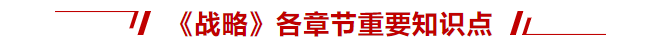 戰(zhàn)略重要知識點