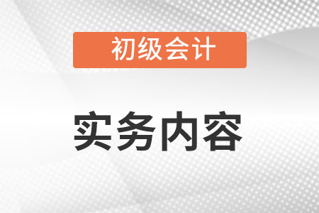 初級(jí)會(huì)計(jì)實(shí)務(wù)內(nèi)容都有什么？