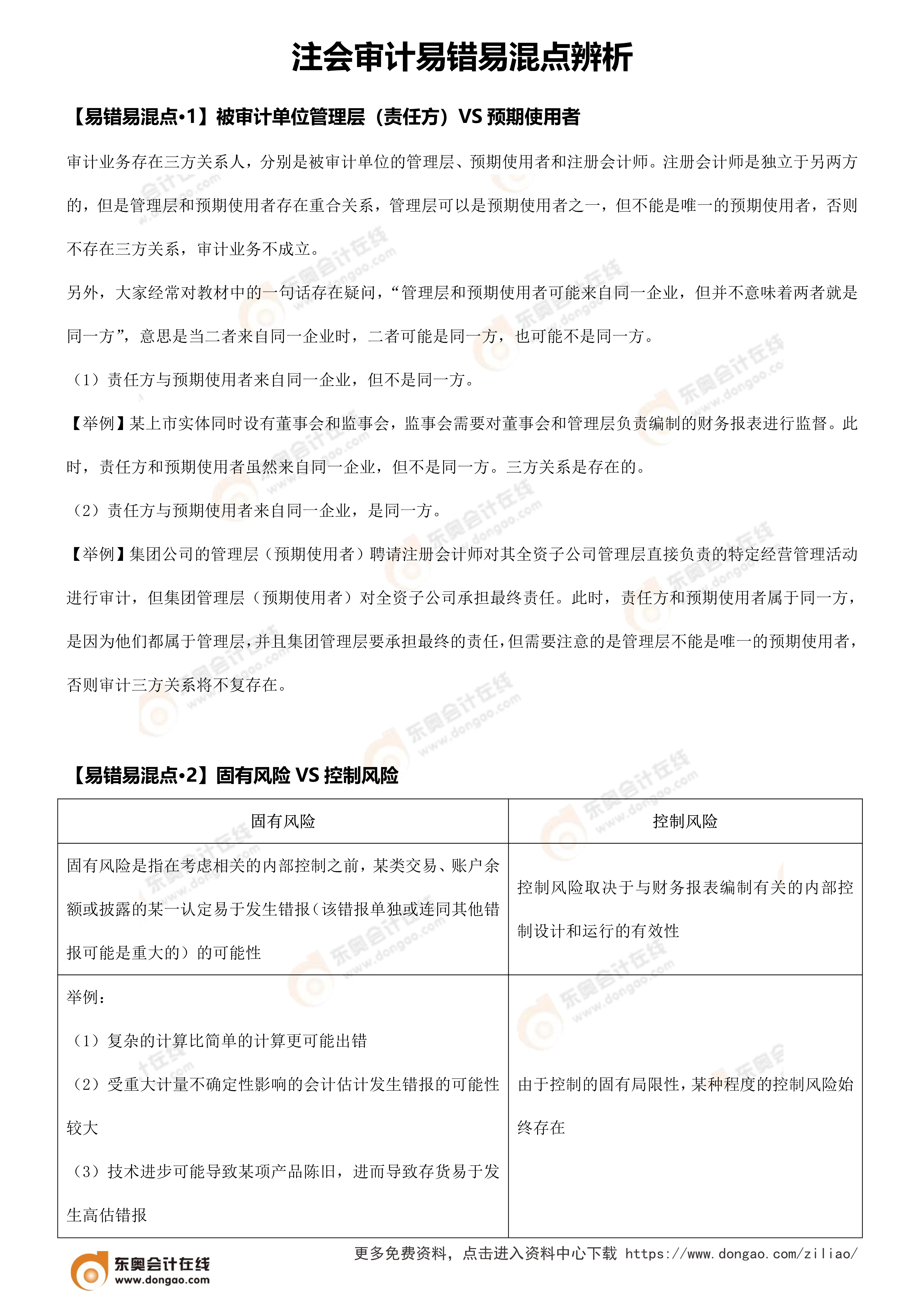 易錯(cuò)易混點(diǎn)辨析（注會(huì)審計(jì)）_1