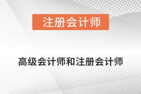 高級會計師與注冊會計師哪個含金量高?