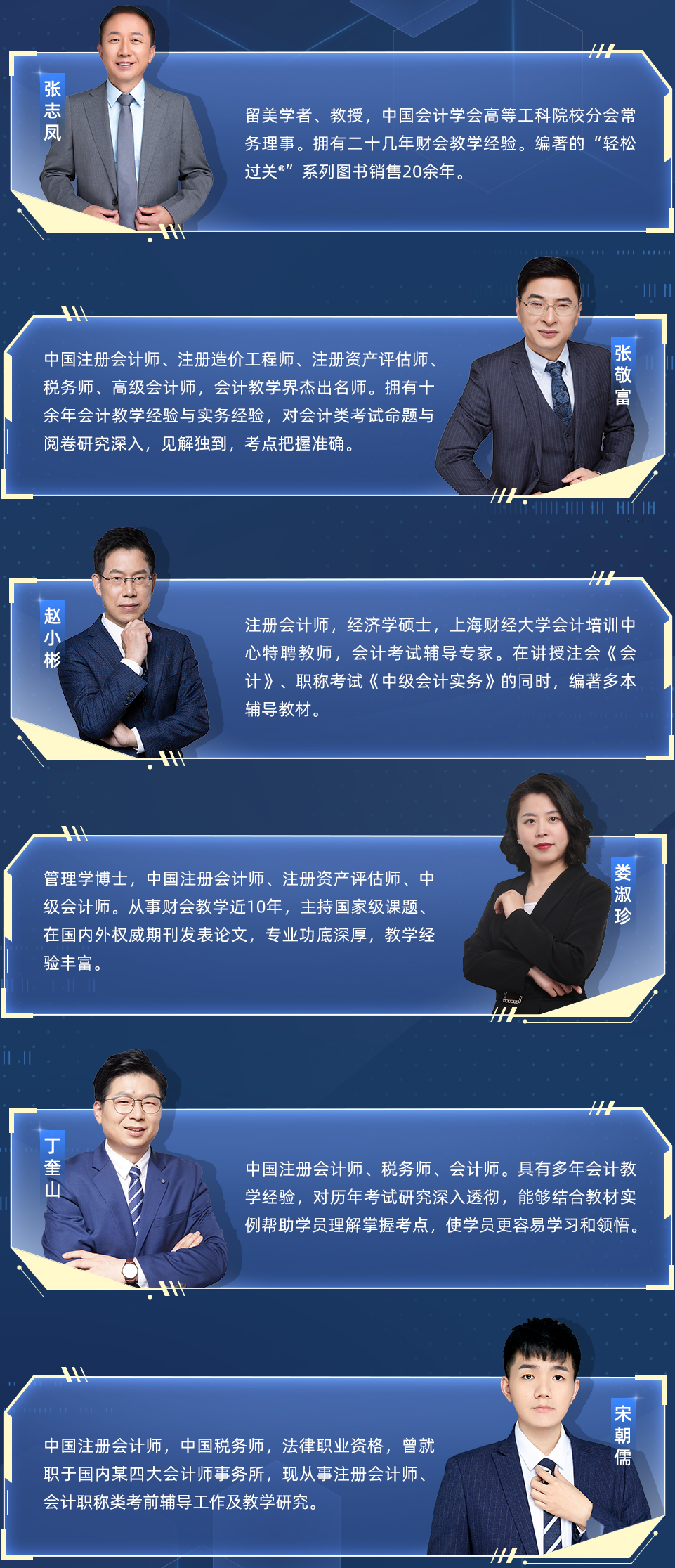 注會(huì)名師陣容圖-會(huì)計(jì)