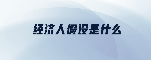 經(jīng)濟(jì)人假設(shè)是什么
