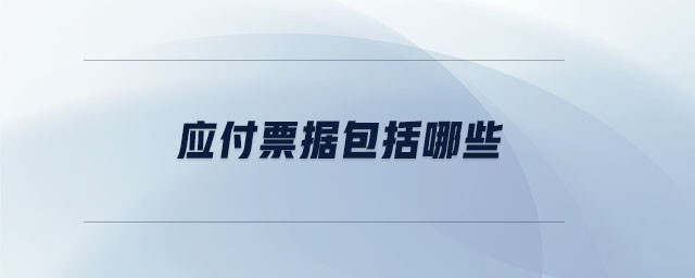 應(yīng)付票據(jù)包括哪些