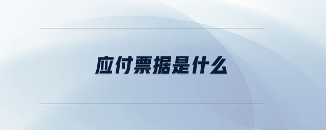 應(yīng)付票據(jù)是什么 應(yīng)付票據(jù)是什么
