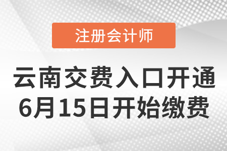 云南省楚雄2022注冊(cè)會(huì)計(jì)師報(bào)名繳費(fèi)6月15日開(kāi)始！