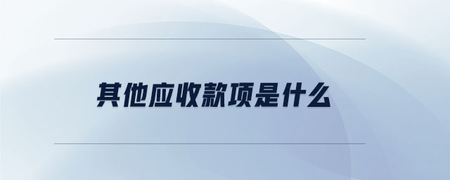 其他應(yīng)收款項是什么