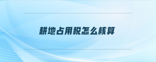 耕地占用稅怎么核算 耕地占用稅怎么核算
