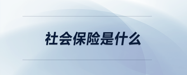 社會保險是什么