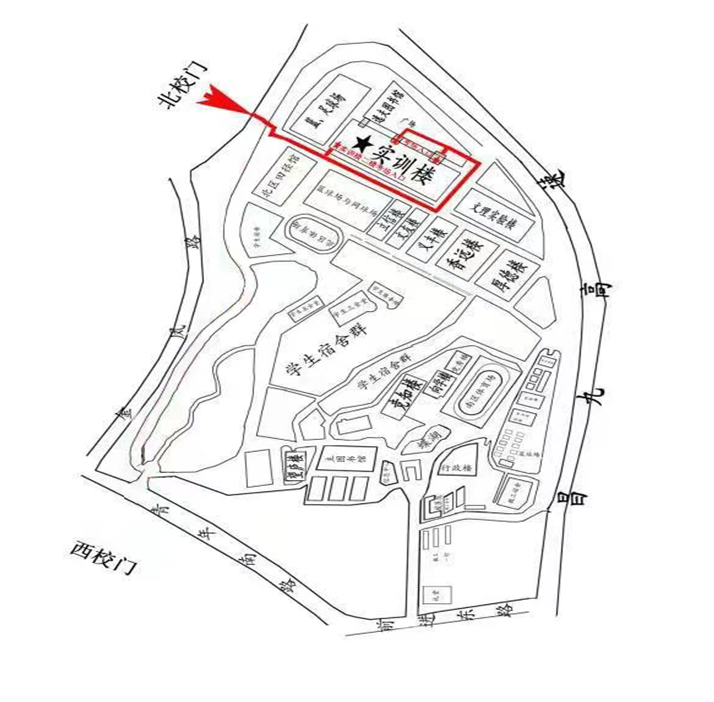 考生進(jìn)校流程路線