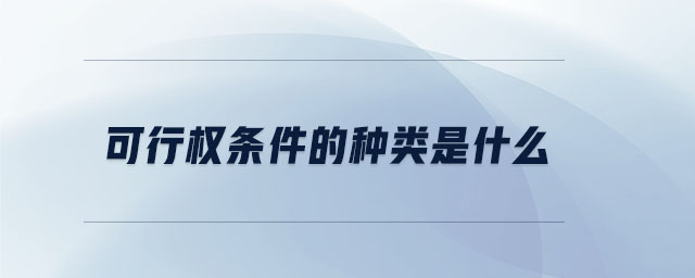 可行權(quán)條件的種類是什么 可行權(quán)條件的種類是什么