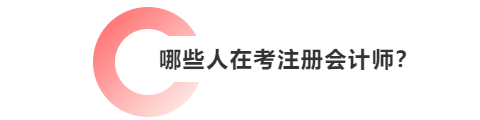 哪些人在考注冊會計師？