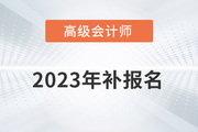 高級會計師補報名2023年是什么時候？