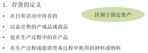 存貨的范圍 存貨的范圍