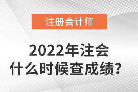 2022年注會什么時候查成績？