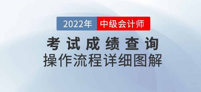 2022年中級(jí)會(huì)計(jì)考試成績查詢操作流程詳細(xì)圖解