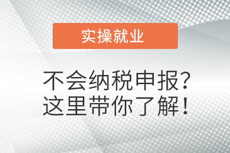 不會納稅申報(bào)？這里帶你了解！