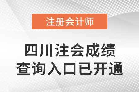 2022年四川省巴中注冊會計師成績查詢?nèi)肟谝验_通！快來查分！