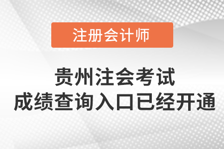 2022年貴州省安順注冊(cè)會(huì)計(jì)師考試成績(jī)查詢(xún)?nèi)肟谝验_(kāi)通！