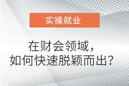 在財會領(lǐng)域，如何快速脫穎而出？