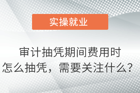 審計抽憑期間費用時怎么抽憑，需要關(guān)注什么？