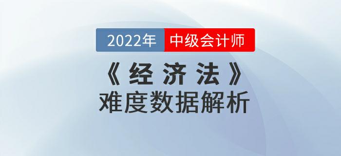 2022年9月份中級會計考試《經濟法》難度數(shù)據(jù)解析來嘍！不容錯過！