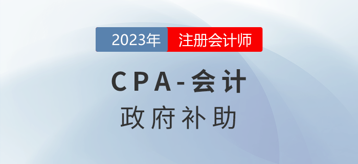 注會(huì)會(huì)計(jì)預(yù)習(xí)章節(jié)速覽:第十八章政府補(bǔ)助 注會(huì)會(huì)計(jì)預(yù)習(xí)章節(jié)速覽:第十八章政府補(bǔ)助