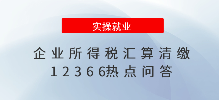 財務(wù)人員收藏！企業(yè)所得稅匯算清繳12366熱點(diǎn)問答