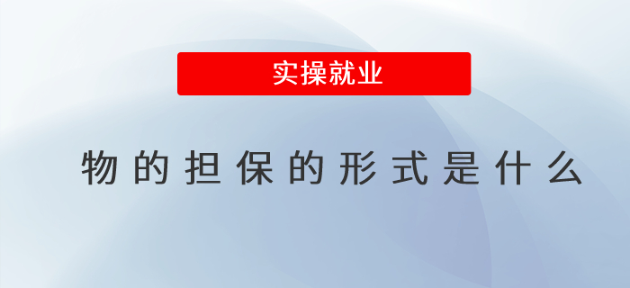 物的擔(dān)保的形式是什么