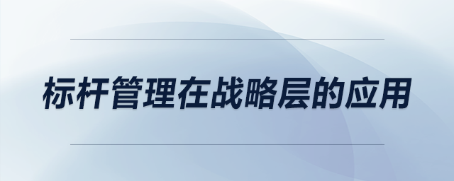 標桿管理在戰(zhàn)略層的應用 標桿管理在戰(zhàn)略層的應用