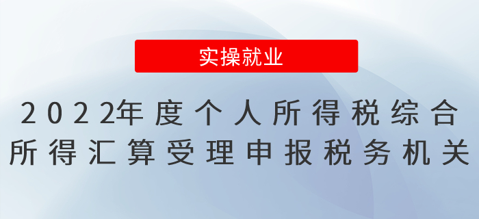 2022年度個(gè)人所得稅綜合所得匯算受理申報(bào)的稅務(wù)機(jī)關(guān)