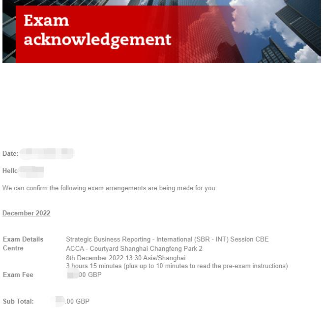 成功后，報考科目顯示“Booked”和收到報考確認郵件。