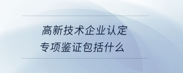 高新技術(shù)企業(yè)認(rèn)定專項(xiàng)鑒證包括什么 高新技術(shù)企業(yè)認(rèn)定專項(xiàng)鑒證包括什么