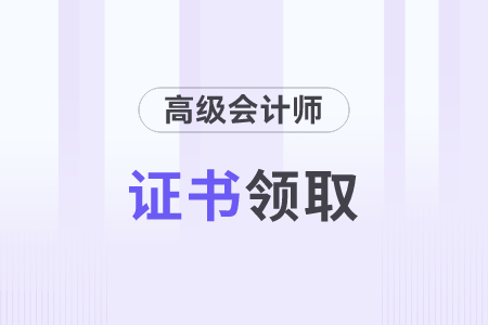 2024年高級(jí)會(huì)計(jì)師證書在哪里查詢