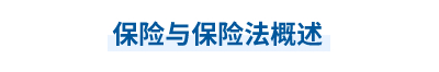 2023年中級(jí)會(huì)計(jì)經(jīng)濟(jì)法第六章思維導(dǎo)圖：保險(xiǎn)與保險(xiǎn)法概述