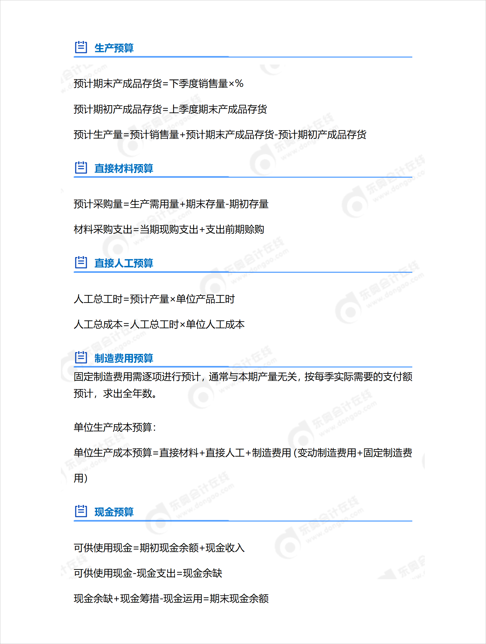 中級會計第三章公式