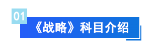 戰(zhàn)略科目介紹