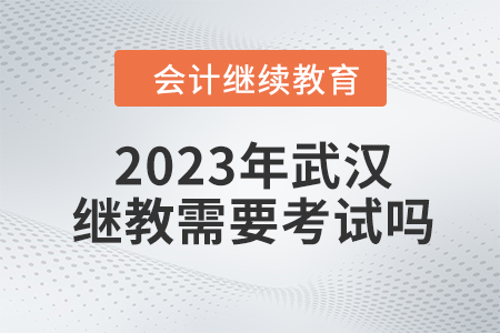 2023年武漢東奧會(huì)計(jì)繼續(xù)教育需要考試嗎？