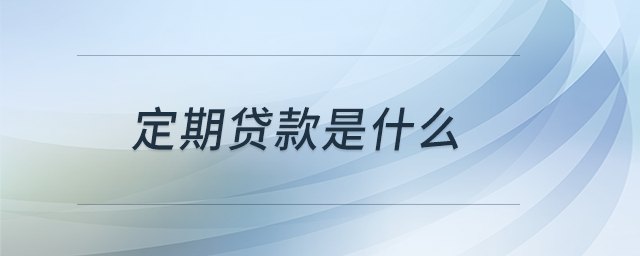 定期貸款是什么