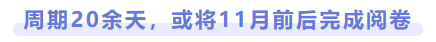 周期20余天，或?qū)?1月前后完成閱卷