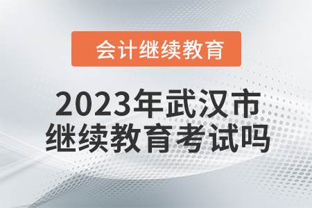2023年武漢市會(huì)計(jì)繼續(xù)教育考試嗎？