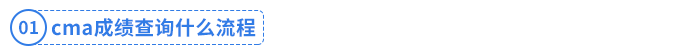 cma成績(jī)查詢什么流程